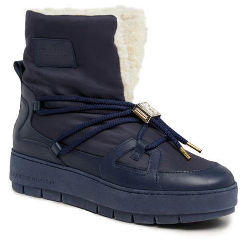 Μπότες Χιονιού Tommy Hilfiger Tommy Essential Snowboot FW0FW07504 Space Blue DW6