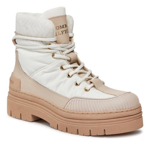 Ορειβατικά παπούτσια Tommy Hilfiger Th Monogram Outdoor Boot FW0FW07502 Ancient White YBH