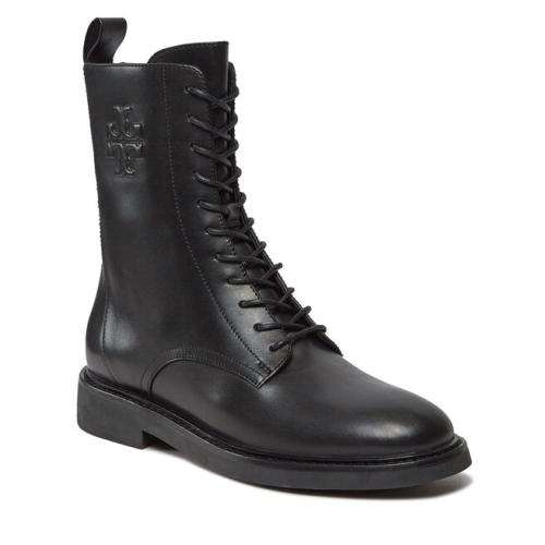 Μποτάκια Tory Burch Double T Combat Boot 154336 Perfect Black 006