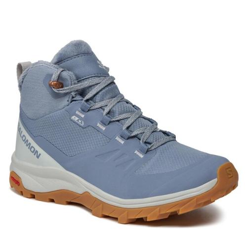 Παπούτσια πεζοπορίας Salomon Outsnap Climasalomon™ Waterproof L47289900 Flint Stone/Pearl Blue/Gum3