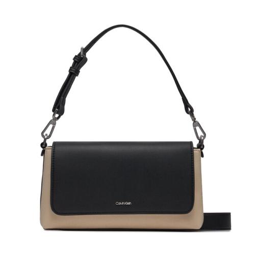 Τσάντα Calvin Klein Ck Must Shoulder Bag_Canvas K60K611353 Dk Ecru PC4