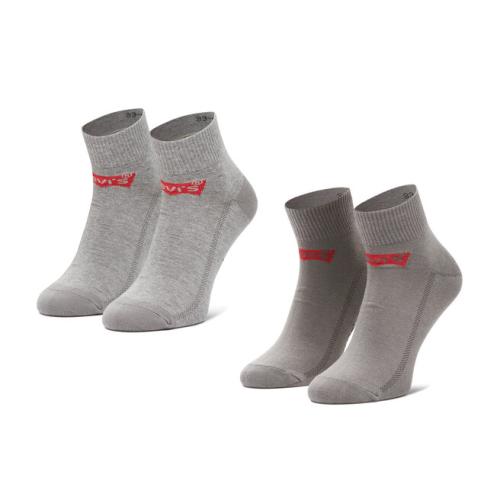 Σετ κοντές κάλτσες ανδρικές 3 τεμαχίων Levi's® 37157-0179 Middle Grey Melange