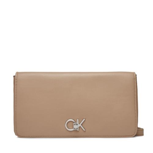 Τσάντα Calvin Klein Re-Lock Double Gusette K60K611336 Silver Mink PFA