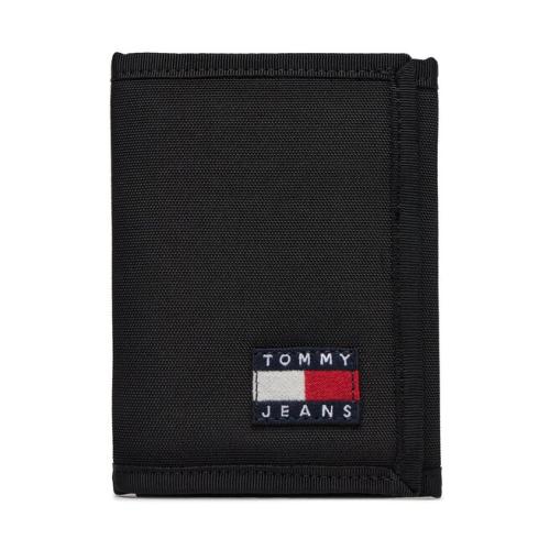 Μεγάλο Πορτοφόλι Ανδρικό Tommy Jeans Tjm Ess Daily Nylon Trifold AM0AM12083 Black BDS