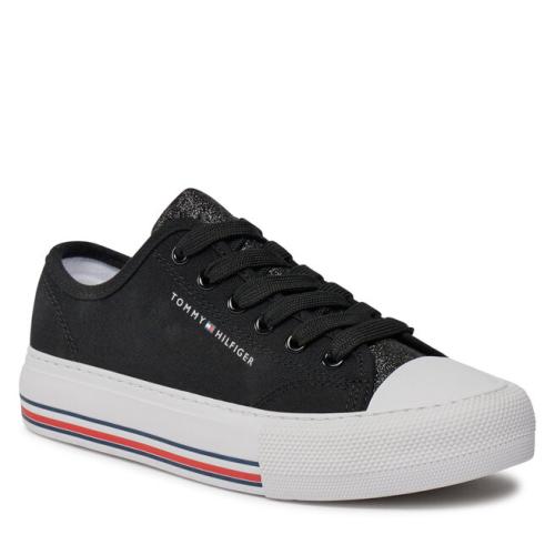 Sneakers Tommy Hilfiger Low Cut Lace-Up Sneaker T3A9-33185-1687 S Black 999