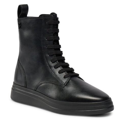 Μποτάκια Tommy Hilfiger Sporty Leather Flat Boot FW0FW07799 Black BDS