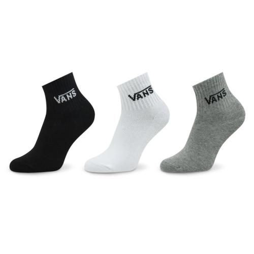 Σετ 3 ζευγάρια ψηλές κάλτσες γυναικείες Vans Half Crew Sock VN00073EIZH1 Black Assorted
