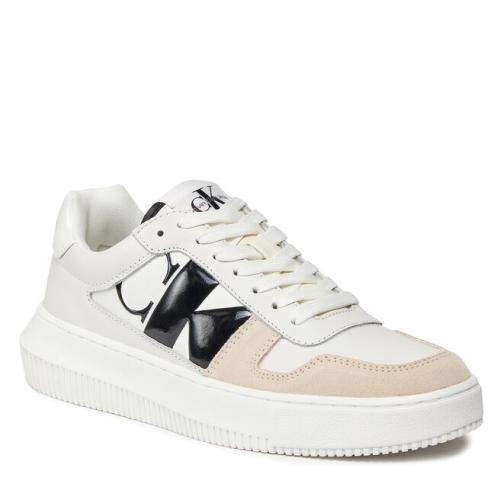 Αθλητικά Calvin Klein Chunky Cupsole Low Mix Nbs Dc YW0YW01415 Bright White/Creamy White/Black