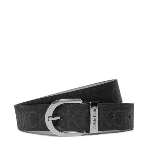 Ζώνη Γυναικεία Calvin Klein Ck Reversible Belt 3.0 Epi Mono K60K609981 Black Epi Mono/Dk Ecru 0GJ