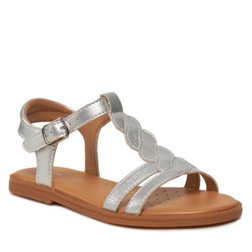 Σανδάλια Geox J Sandal Karly Girl J4535H 0NFQD C1007 S Silver