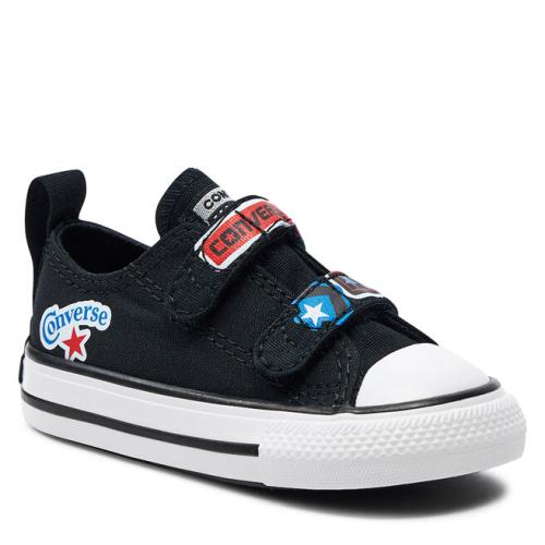 Sneakers Converse Chuck Taylor All Star Easy On Sticker Stash A06359C Black/Fever Dream/Blue Slushy