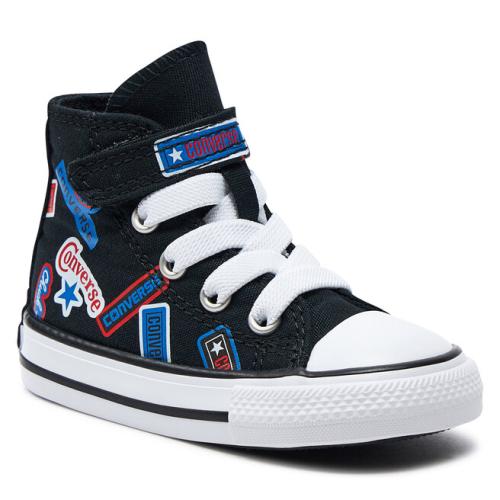 Sneakers Converse Chuck Taylor All Star Easy On Stickers A06357C Black/Fever Dream/Blue Slushy