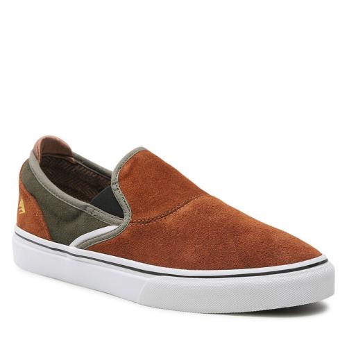 Πάνινα παπούτσια Emerica Wino G6 Slip-On 6101000111 Brown/Green