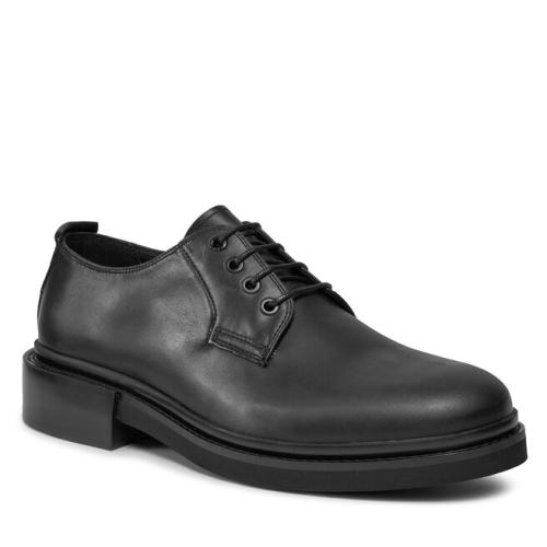 Κλειστά παπούτσια Calvin Klein Postman Derby HM0HM01356 Triple Black 0GJ