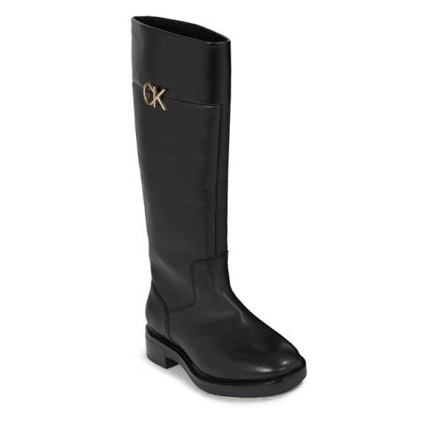 Μπότες Calvin Klein Rubber Sole Knee Boot W/Hw HW0HW01689 Ck Black BEH