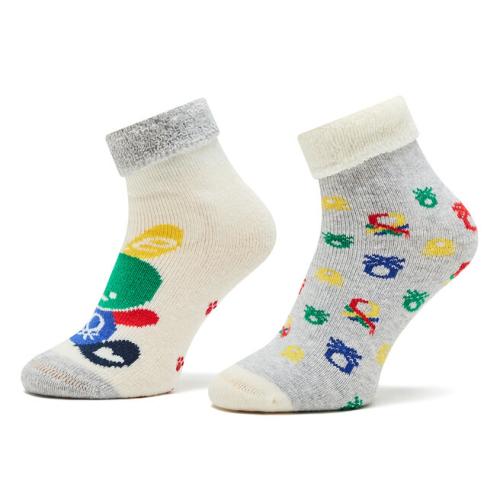 Σετ ψηλές κάλτσες παιδικές 2 τεμαχίων United Colors Of Benetton 6AO3F2142 904 Έγχρωμο