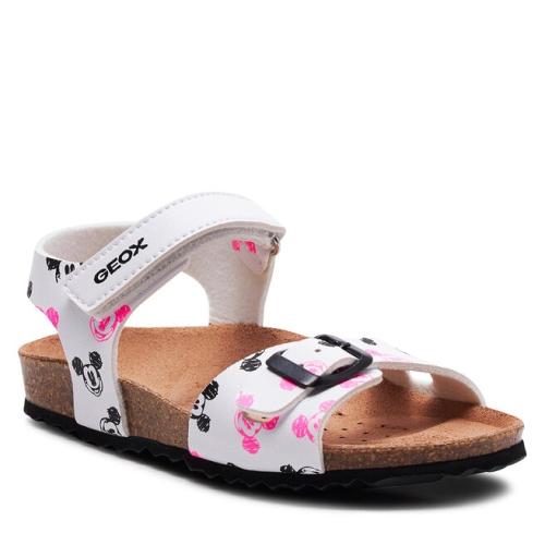 Σανδάλια Geox J Adriel Girl J158MC 00004 C0404 S White/Black