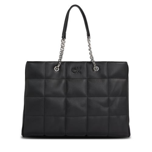 Τσάντα Calvin Klein Square Quilt Chain Shopper K60K612019 Ck Black BEH