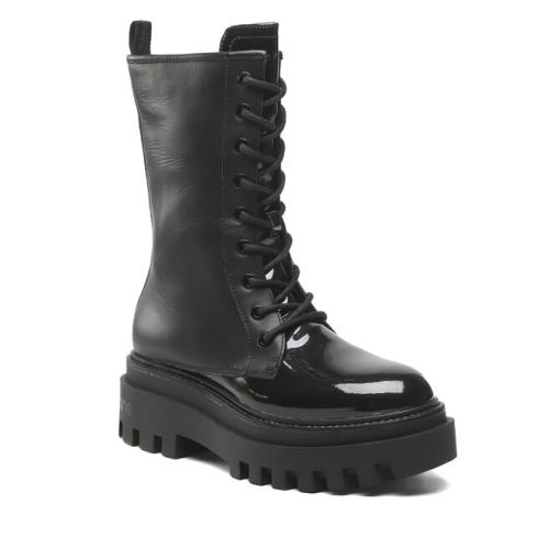 Ορειβατικά παπούτσια Calvin Klein Jeans Flatform Laceup Boot Patent YW0YW00852 Black BDS