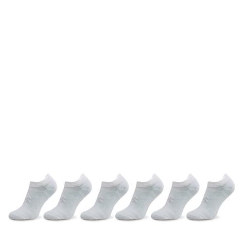Σετ 6 ζευγάρια unisex κάλτσες σοσόνια Under Armour Ua Essential No Show 6Pk 1382611-100 White/White/Halo Gray