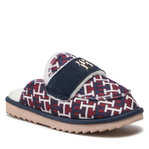 Παντόφλες Σπιτιού Tommy Hilfiger Loafer Mule Slipper Monogram FW0FW06716 Rwb Monogram 0KQ