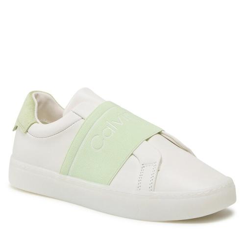 Αθλητικά Calvin Klein Clean Cupsole Slip On-He HW0HW01416 Marshmallow/Spirit Green 01U