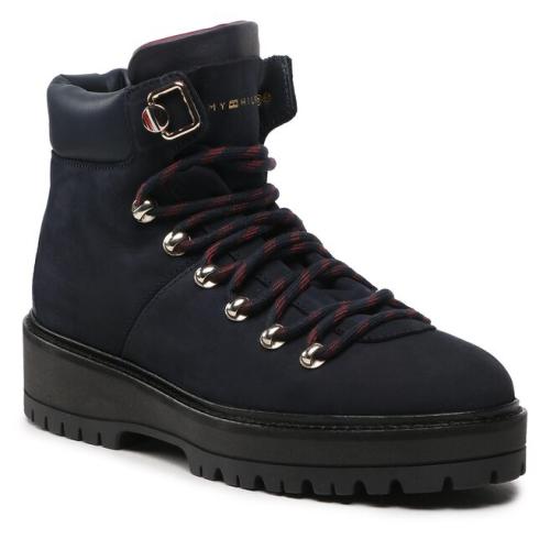 Ορειβατικά παπούτσια Tommy Hilfiger Nubuck Outdoor Flat Boot FW0FW06724 Desert Sky DW5