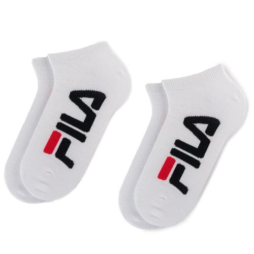 Σετ 2 ζευγάρια κοντές κάλτσες unisex Fila Calza Invisible F9199 White 300