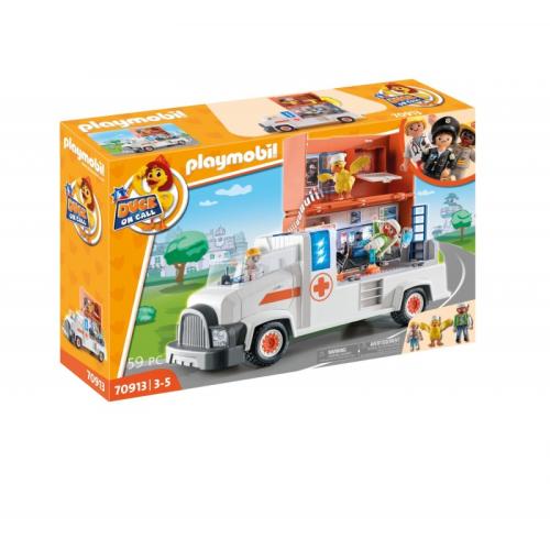 Playmobil DUCK ON CALL - Μεγάλο Όχημα Πρώτων Βοηθειών (70913)