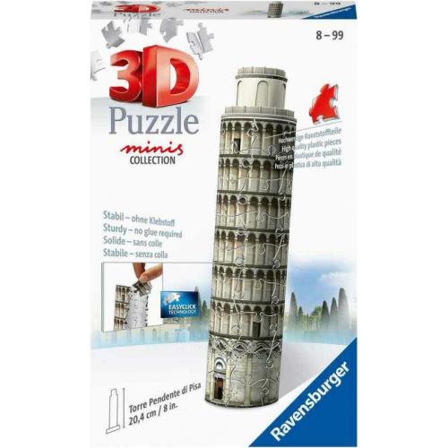 Ravensburger 3D Puzzle Mini Πύργος της Πίζας, 54pcs (11247)