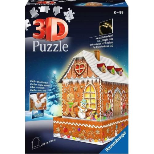 Ravensburger Παζλ 3D Puzzle Midi 216 Τεμ. Gingerbread Σπιτακι (11237)