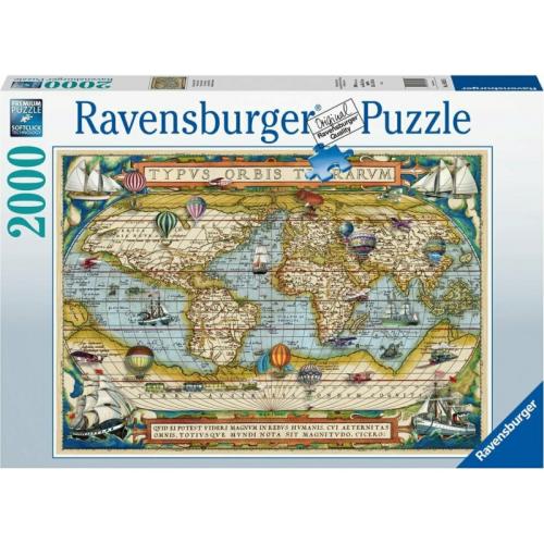 Ravensburger Παζλ Χάρτης του Κόσμου 2D 2000pcs (16825)