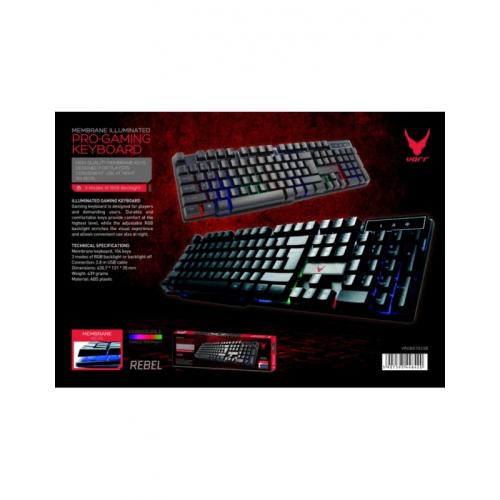 Varr Gaming Rgb Black Keyboard Multimedia (OMO10129)