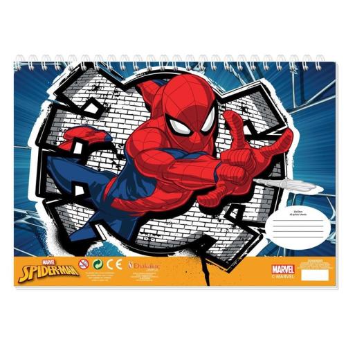 Μπλοκ Ζωγραφικής Spiderman 23X33 40Φυλ - 2 Σχέδια (000506006)
