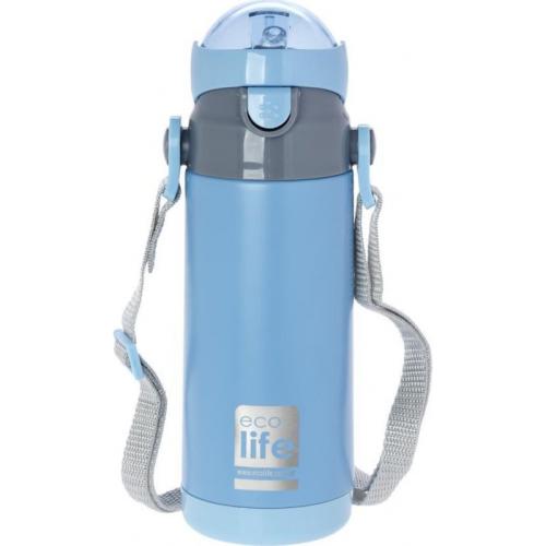 Παγουρι Eco Life Μεταλλικο Θερμος 400Ml - Μπλε (33-BO-3008)