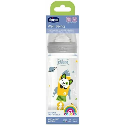 Chicco Μπιμπερό Πλαστικο Well Beign Unisex 330Ml 4Μ+ (A60-28637-30)