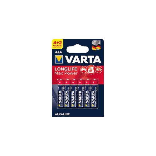 Μπαταρίες Varta AAA 6Αδα Longlife Max Power Αλκαλικες (127008)