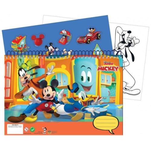 Gim Μπλοκ Ζωγραφικής Και Αυτοκόλλητα Mickey (340-86416)