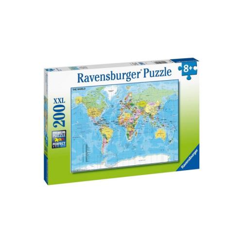 Ravensburger Παζλ 200XXLτεμ. Παγκόσμιος Χάρτης (12890)