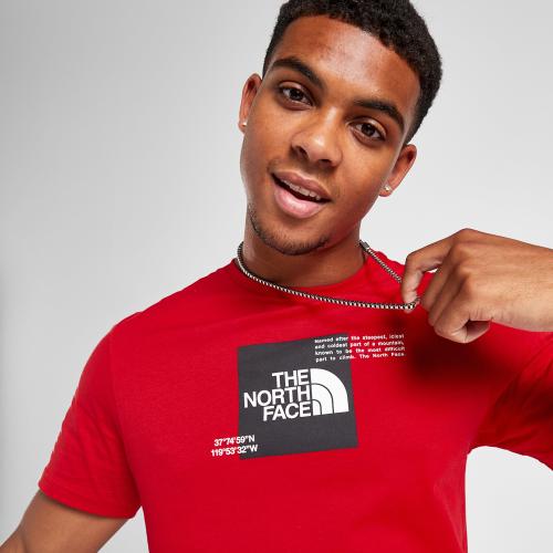 The North Face Box Notes Tee Red (9000164165_5032)