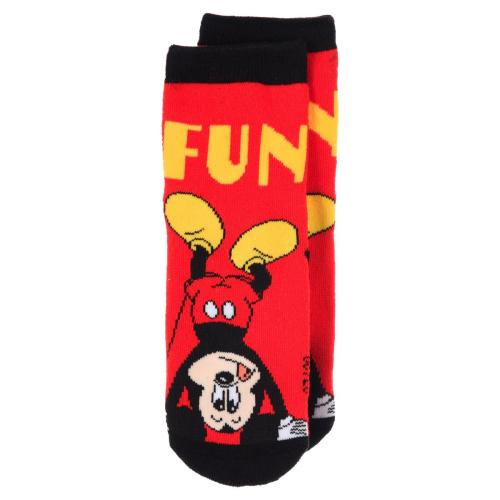 Κάλτσες αντιολισθητικές αγόρι Mickey Mouse-HW0657-RED