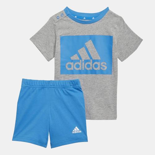 ESSENTIALS T-SHIRT AND SHORTS SET ΓΚΡΙ