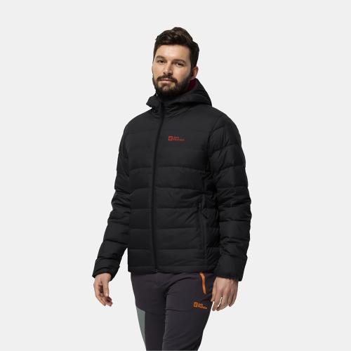 JACK WOLFSKIN ATHER DOWN HOODIED JACKET ΓΚΡΙ