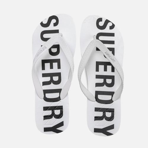 SUPERDRY CODE ESSENTIAL FLIP FLOPS ΑΣΠΡΟ