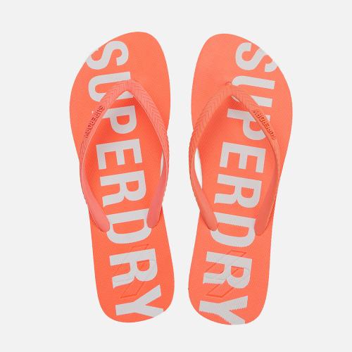 WOMEN'S SUPERDRY CODE ESSENTIAL FLIP FLOPS ΡΟΖ