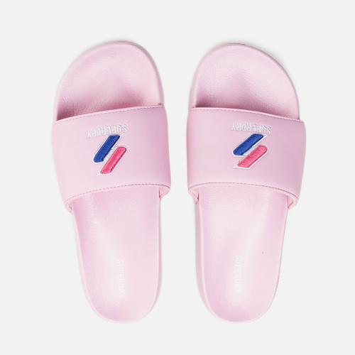 WOMEN'S SUPERDRY CODE ESSENTIAL POOL SLIDES ΡΟΖ