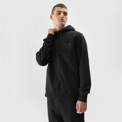 4F MEN'S FULL-ZIP HOODIE ΜΑΥΡΟ