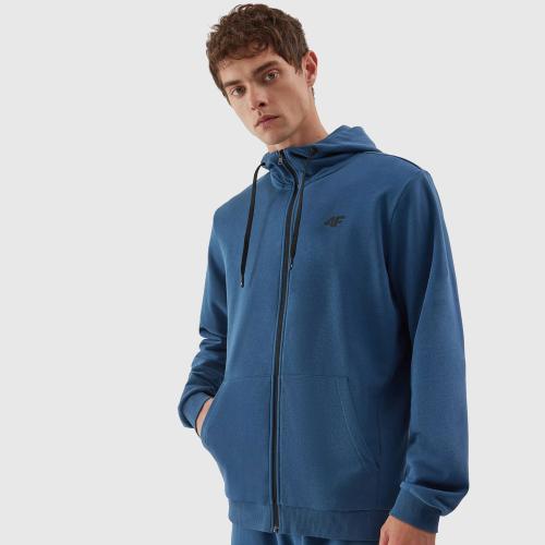 4F MEN'S FULL-ZIP HOODIE ΜΠΛΕ