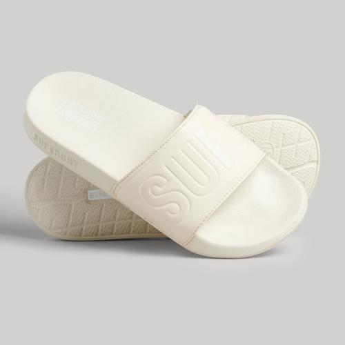 WOMEN'S SUPERDRY CODE CORE VEGAN POOL SLIDES ΜΠΕΖ