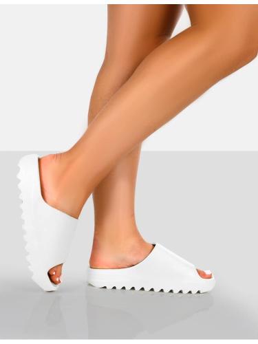 KIM K WHITE SLIDERS